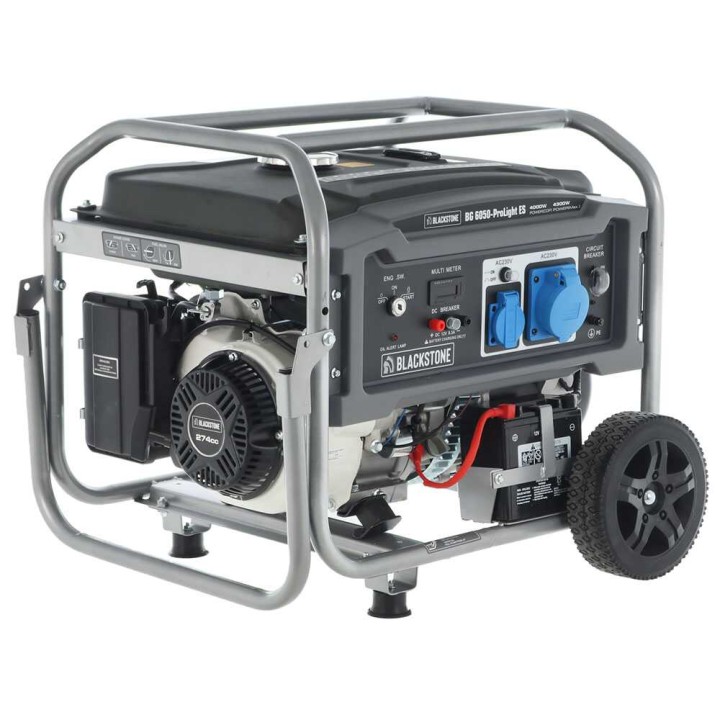 BlackStone BG 6050-ProLight ES generaattori, 4,3 kW, 230 V, AVR ja sähköinen käynnistys