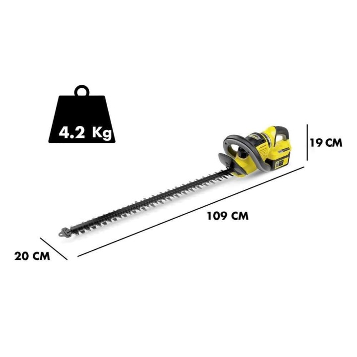 Karcher HGE 36-60 -akkupensasleikkuri, 60 cm, ilman akkua ja laturia