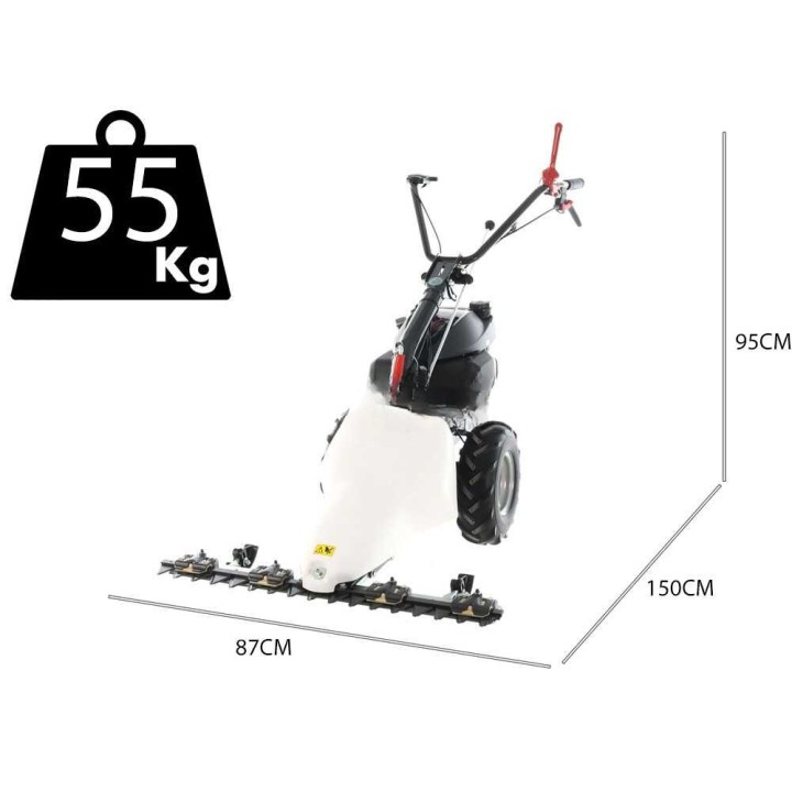 P55 monitoiminen bensiininiittokone, Honda GCVX 170, 87 cm, 5,5 HP