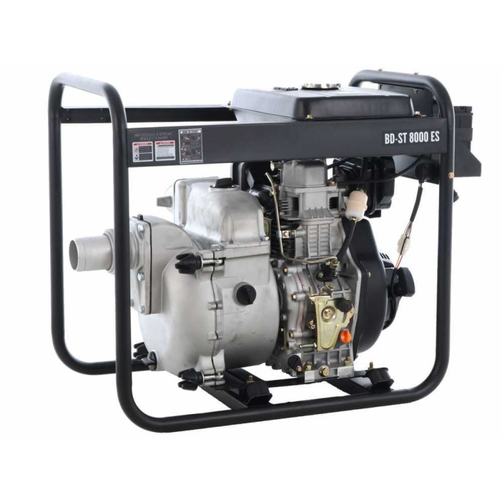 BlackStone BD-ST 8000ES dieselkäyttöinen likavesipumppu, 9,5 HP, 80 mm