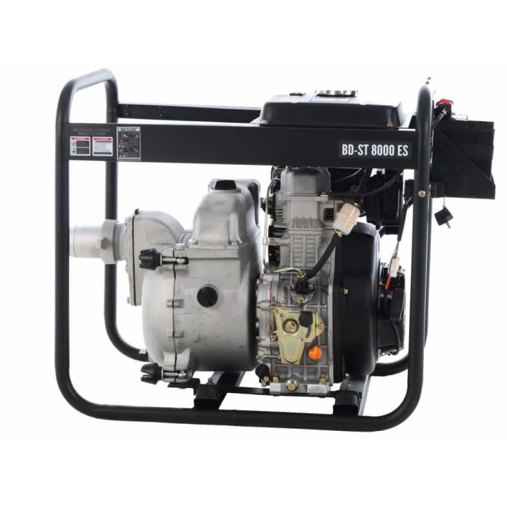 BlackStone BD-ST 8000ES dieselkäyttöinen likavesipumppu, 9,5 HP, 80 mm