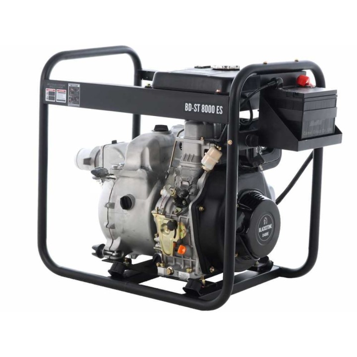BlackStone BD-ST 8000ES dieselkäyttöinen likavesipumppu, 9,5 HP, 80 mm