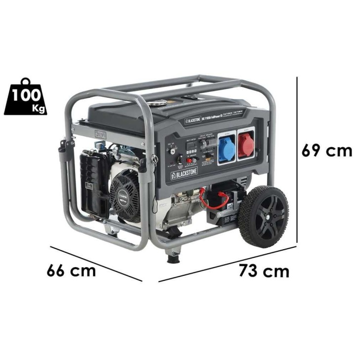 BlackStone BG 11050-FullPower ES bensiinikäyttöinen generaattori, 7,5 kW, AVR