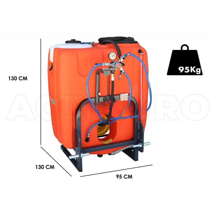 Dal Degan ILEO 300 kasvinsuojeluruisku traktorille, YP70, 300 l, 70 l/min, 40 bar