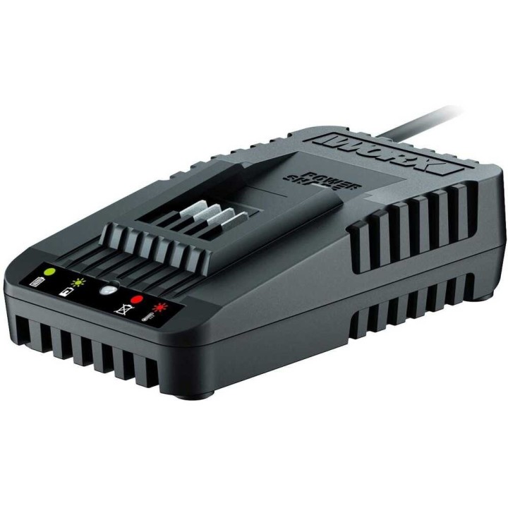 Worx WA3880 pikalaturi Powershare 20 V -akuille, ylikuormitussuoja