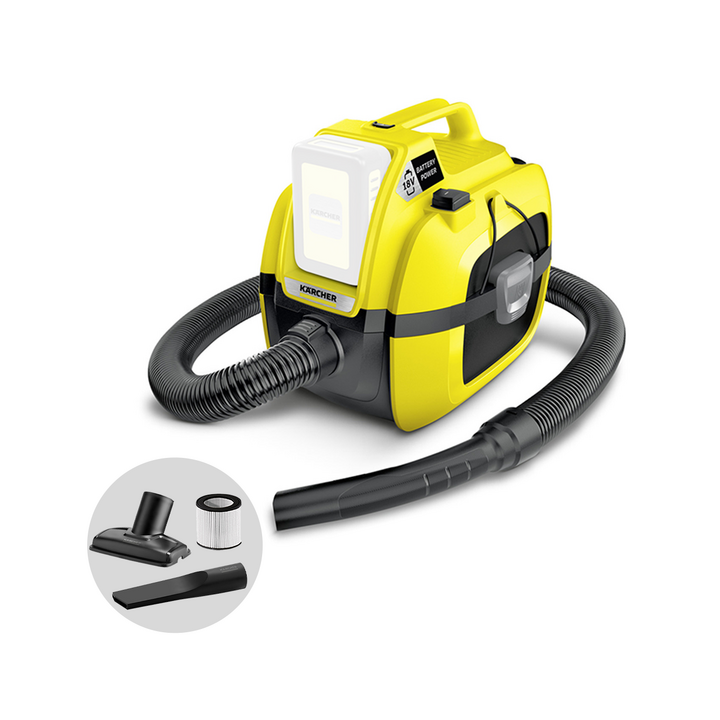 Karcher WD 1 märkä kuivaimuri 18 V ilman akkua ja laturia