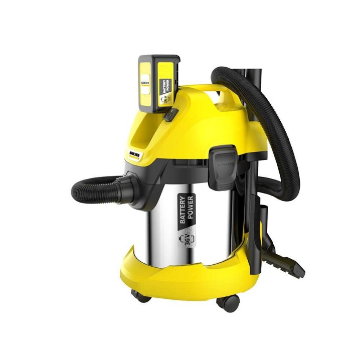 Karcher WD 3 Premium märkä-kuivaimuri, 36 V, 17 l, ilman akkua ja laturia