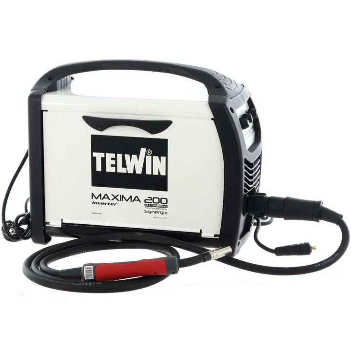 Telwin Maxima 200 Synergic moniprosessi-invertteri, 20–170 A, 230 V