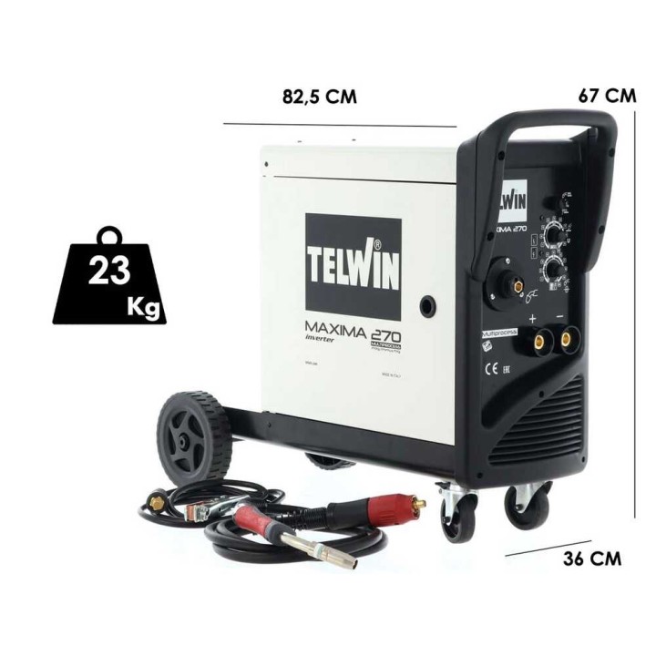 Telwin Maxima 270 Synergic moniprosessi-invertterihitsauskone, 20–250 A