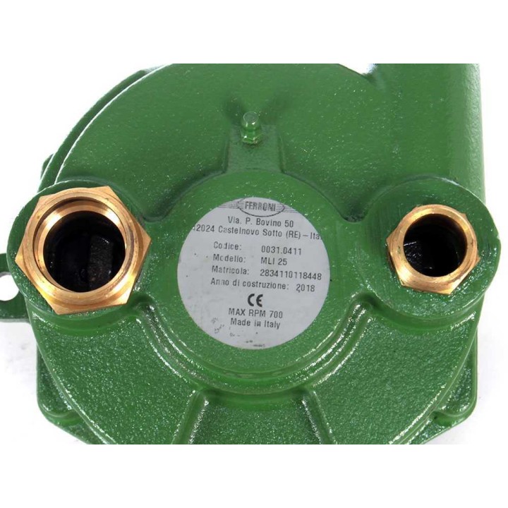 Ferroni ML.I. 25 traktoripumppu, 180 l/min, 5 HP, liitännät 30–19 mm