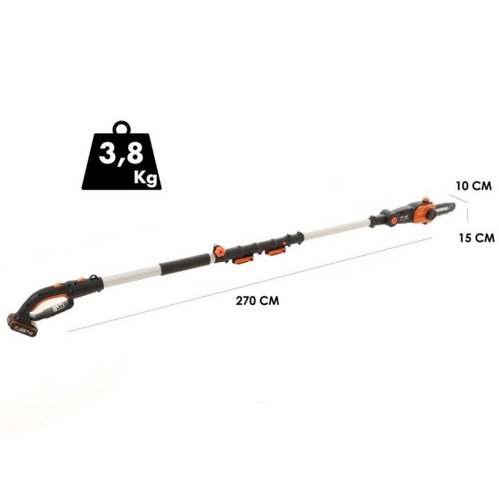 Worx WG349E akkukäyttöinen oksasaha teleskooppivarrella, 20 V, 2 Ah