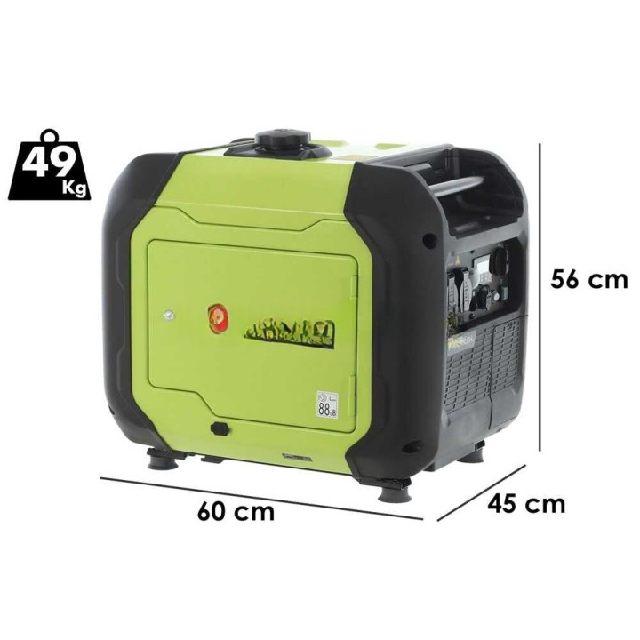 Pramac P3500I invertterigeneraattori, 3,3 kW, 230 V, bensiinikäyttöinen