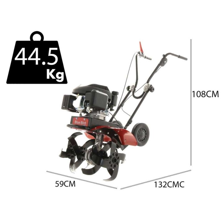 Blue Bird MZ 32640 bensiinimotozappa, 5,5 HP, 50 cm