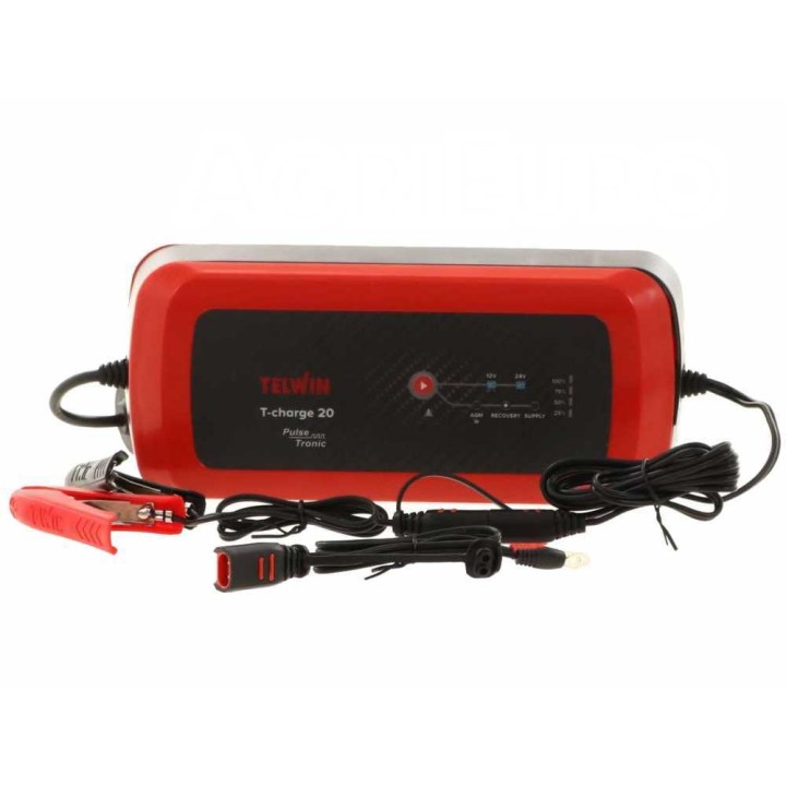 Telwin T-Charge 20 akkulaturi ja ylläpitolaturi, 12–24 V, 110 W
