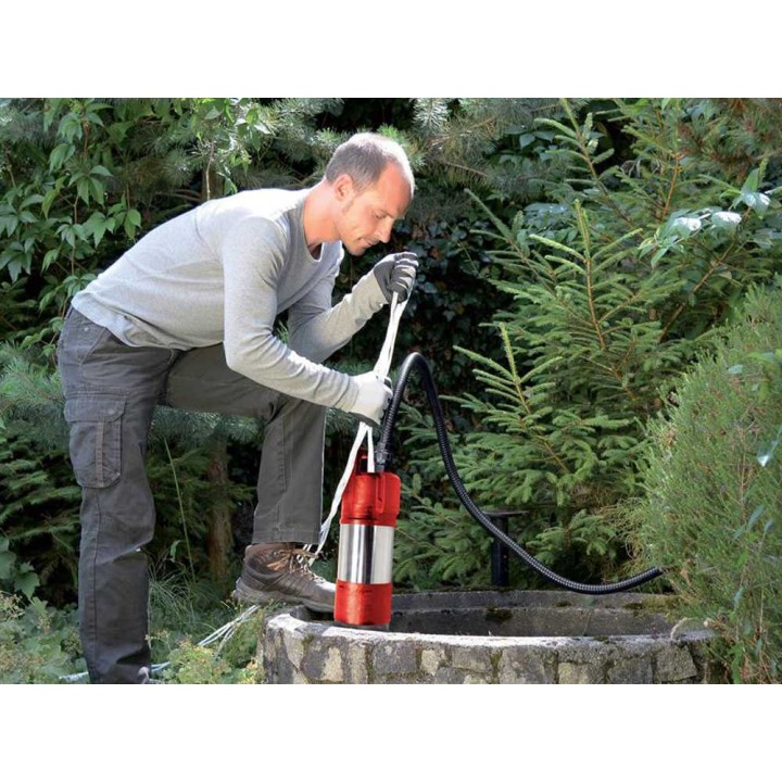 Einhell GE-PP 1100 N-A syväkaivopumppu kirkkaalle vedelle, 1 100 W, 6 000 l/h