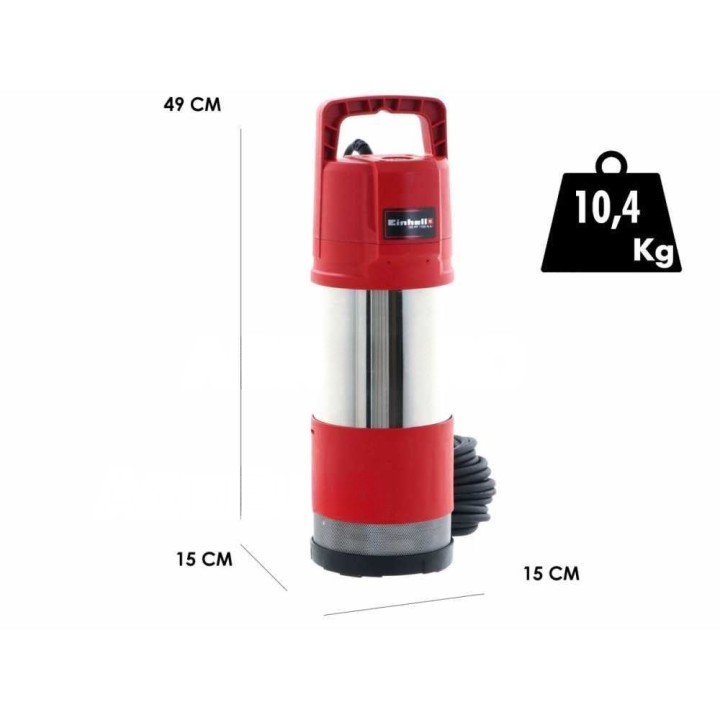 Einhell GE-PP 1100 N-A syväkaivopumppu kirkkaalle vedelle, 1 100 W, 6 000 l/h