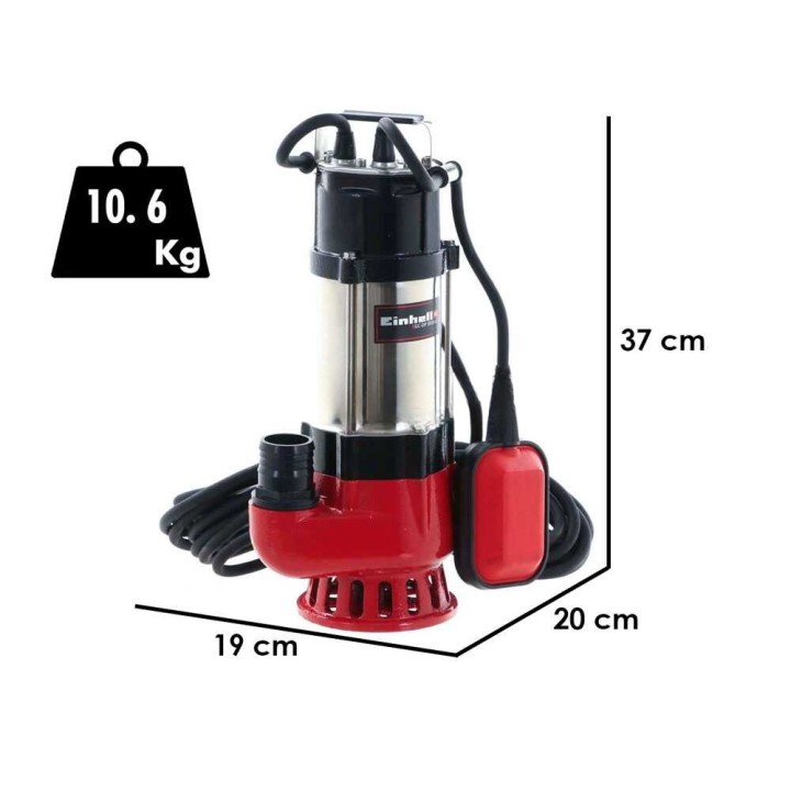 Einhell GC-DP 5010G likaveden uppopumppu, 500 W, 12 000 l/h, 230 V
