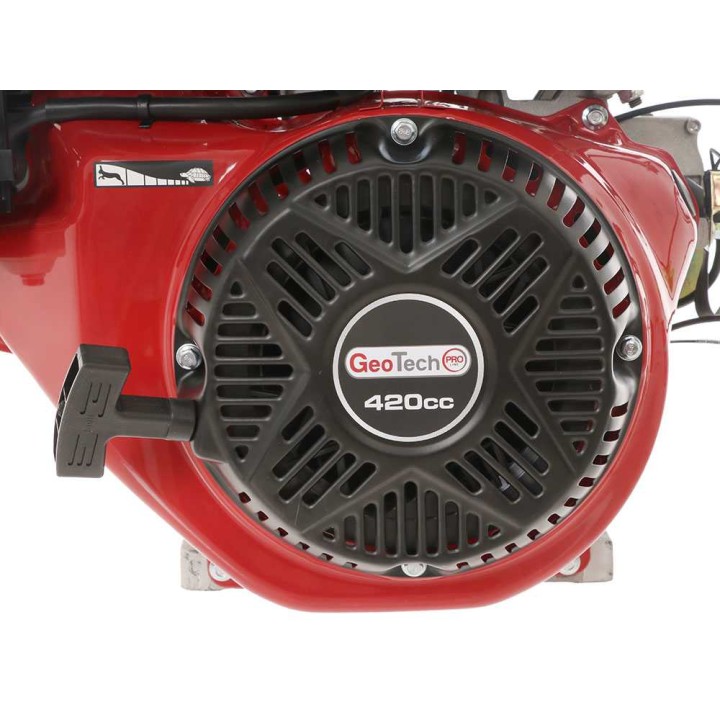 GeoTech-Pro 420 cc bensiinimoottori, vaakasuora akseli, 12 HP, sähkökäynnistys