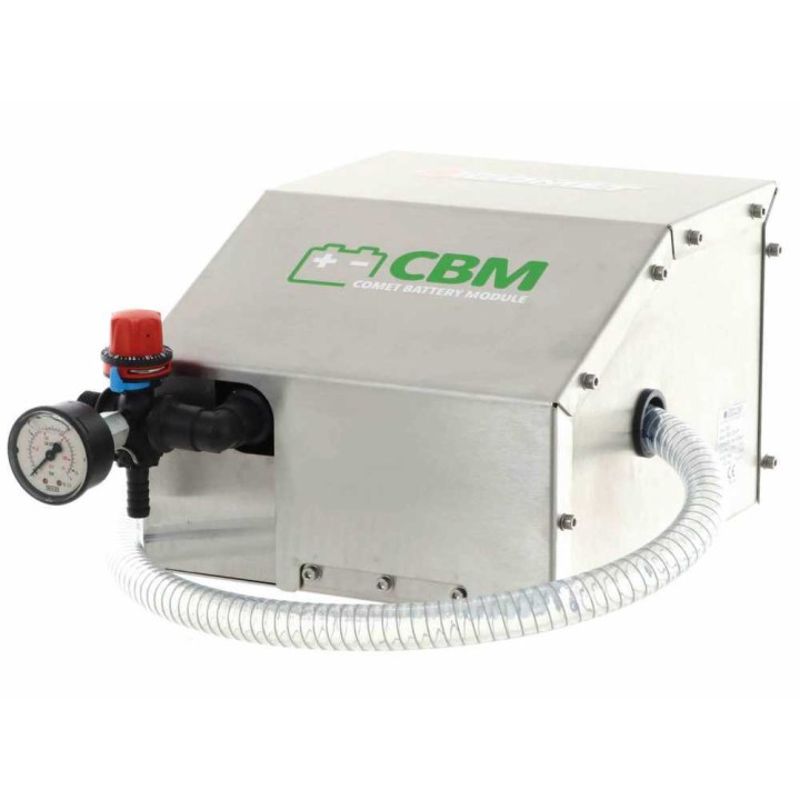 Comet CBM 1200 HP akkuruiskupumppu kärryllä ja 55 l säiliöllä, 12 V