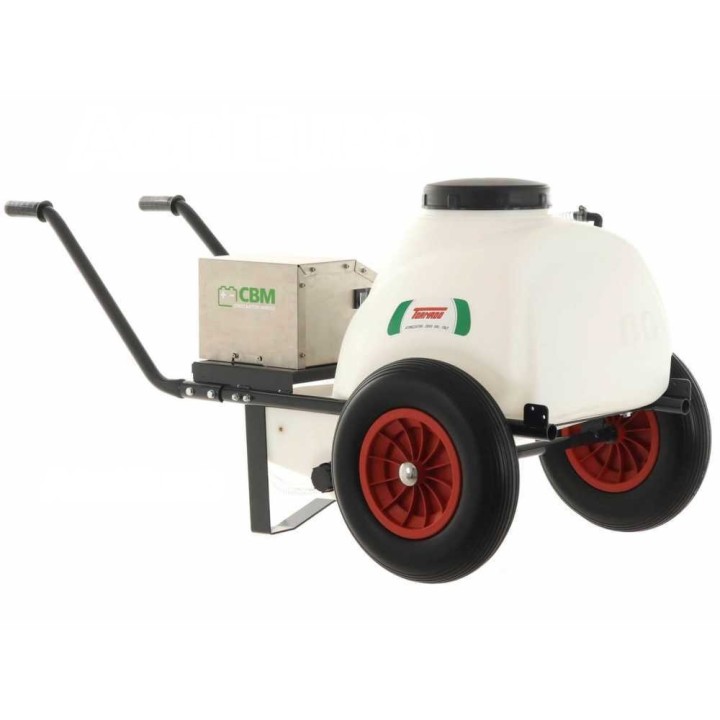 Comet CBM 1500 HP akkuruis­kutuspumppu kärryllä ja 120 l säiliöllä, 12 V, 126 W