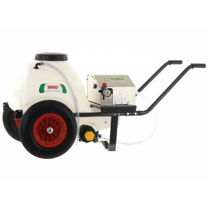 Comet CBM 1500 HP akkuruis­kutuspumppu kärryllä ja 120 l säiliöllä, 12 V, 126 W