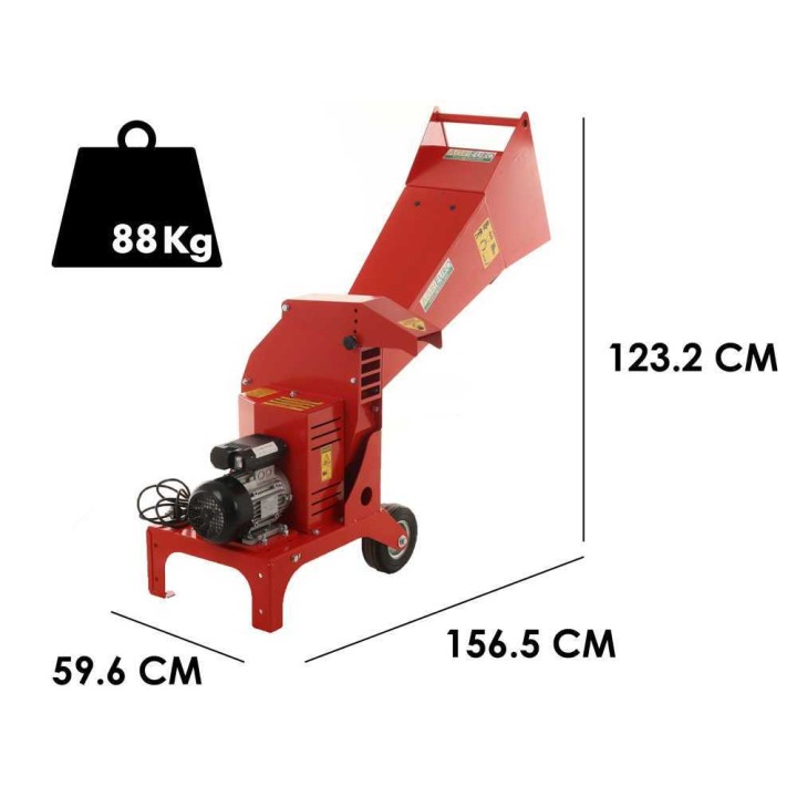 BIO 500-EBIONDA bi silppuri, 2 200 W, 230 V, 50 mm