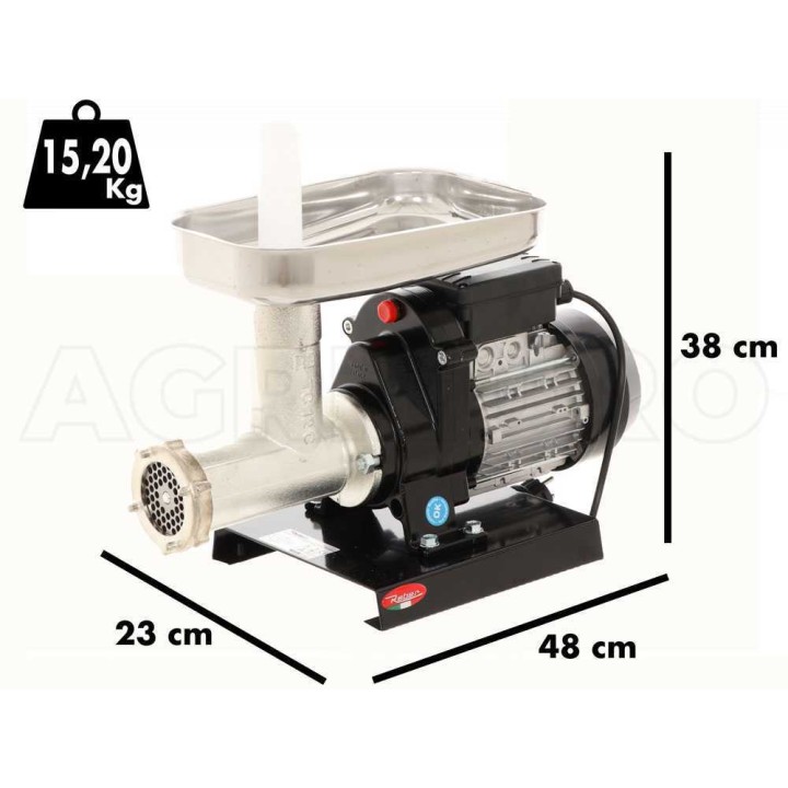 Reber 9601N N.12 sähköinen lihamylly, 500 W, 90 kg/h