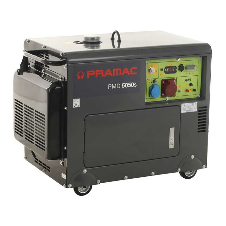 Pramac PMD5050s dieselgeneraattori, 3,6 kW, kolmivaiheinen, AVR, sähkökäynnistys