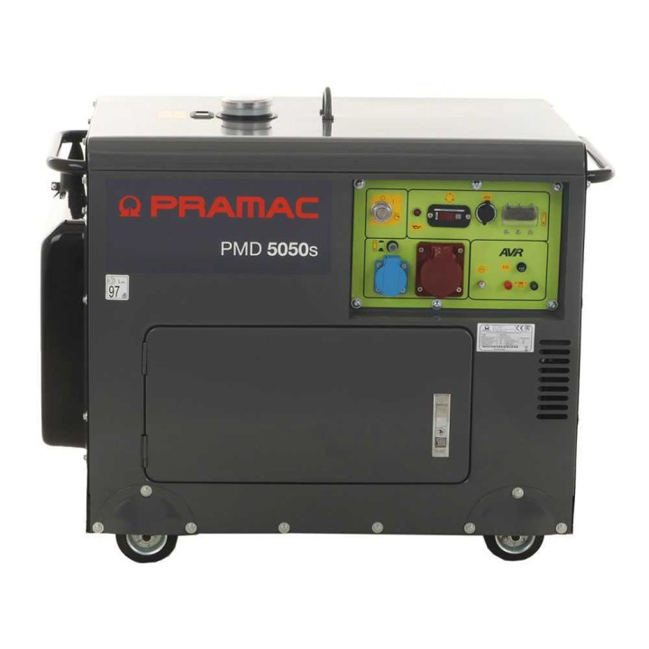 Pramac PMD5050s dieselgeneraattori, 3,6 kW, kolmivaiheinen, AVR, sähkökäynnistys