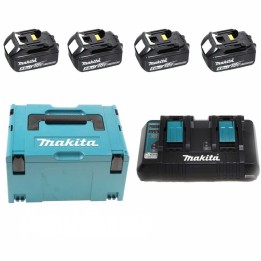 Makita KITENERGY 18V5Ah Li BL1850Bx4 DC18RD akku ja laturisarja