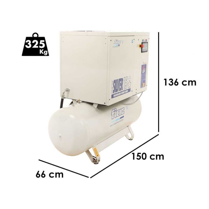FIAC New Silver 15/300 ruuvikompressori, 15 HP, 270 l, 400 V