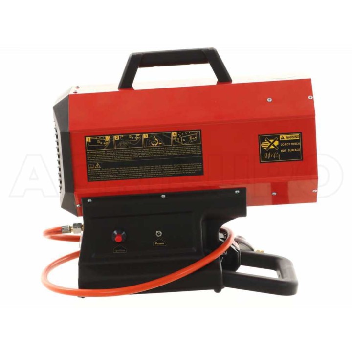 Geotech BGH 2000 I lämminilmageneraattori, kaasu, 9–20 kW, 18 V akkukäyttöinen puhallin