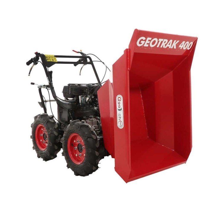 GEOTRAK 400 nelivetoinen moottorikärry dumper-lavalla, 400 kg, Loncin G200F 6 HP