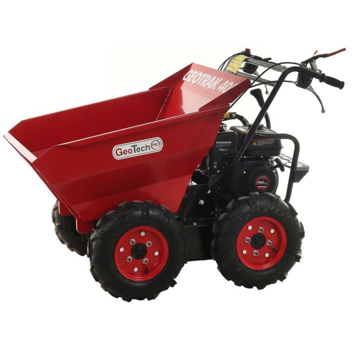 GEOTRAK 400 nelivetoinen moottorikärry dumper-lavalla, 400 kg, Loncin G200F 6 HP