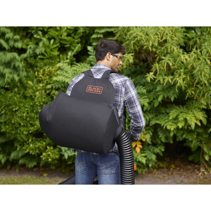Black & Decker BEBLV290 sähköinen 3-in-1-lehtipuhallin ja -imuri, 2 900 W