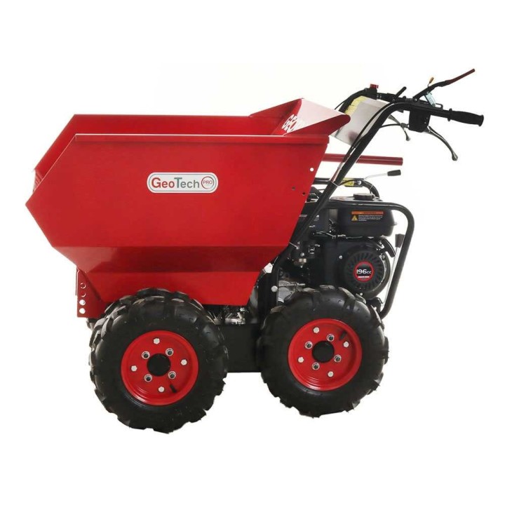 GeoTech Pro GEOTRAK 500 -moottorikärry, 500 kg, 6 HP