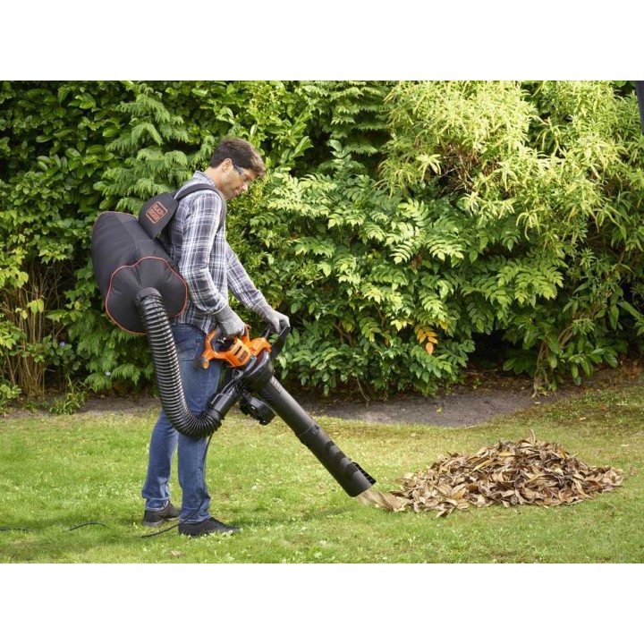 Black & Decker BEBLV300 sähköinen lehtipuhallin, imuri ja silppuri, 3 000 W