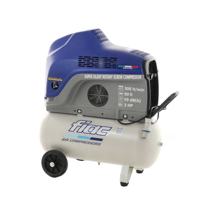 FIAC New Silver 3/90 ruuvikompressori, 3 HP, 90 l, 9 bar, 230 V