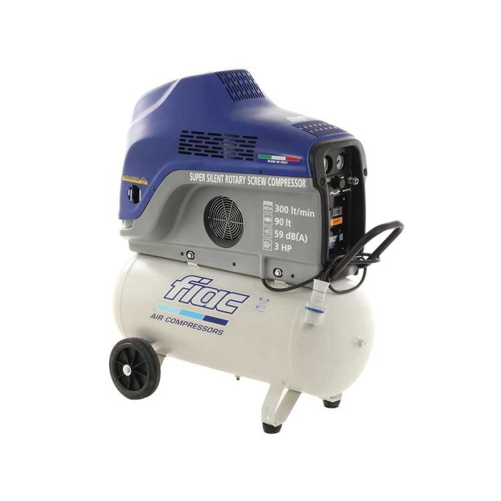 FIAC New Silver 3/90 ruuvikompressori, 3 HP, 90 l, 9 bar, 230 V