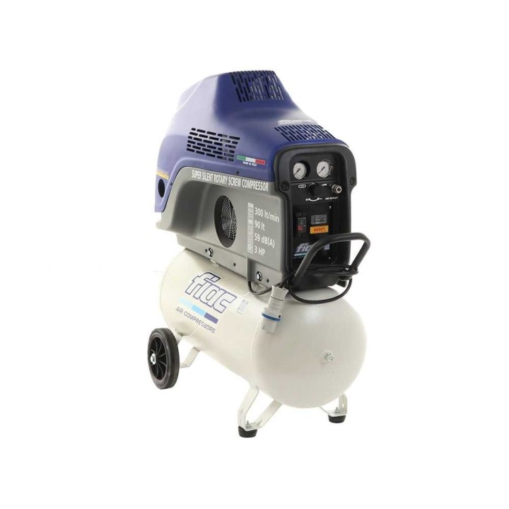 FIAC New Silver 3/90 ruuvikompressori, 3 HP, 90 l, 9 bar, 230 V