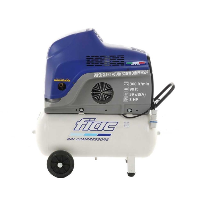 FIAC New Silver 3/90 ruuvikompressori, 3 HP, 90 l, 9 bar, 230 V