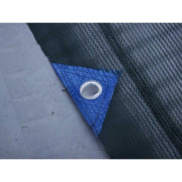 10 × 10 m antispina-verkko oliivien keruuseen, 95 g/m², halkio ja purjerenkaat
