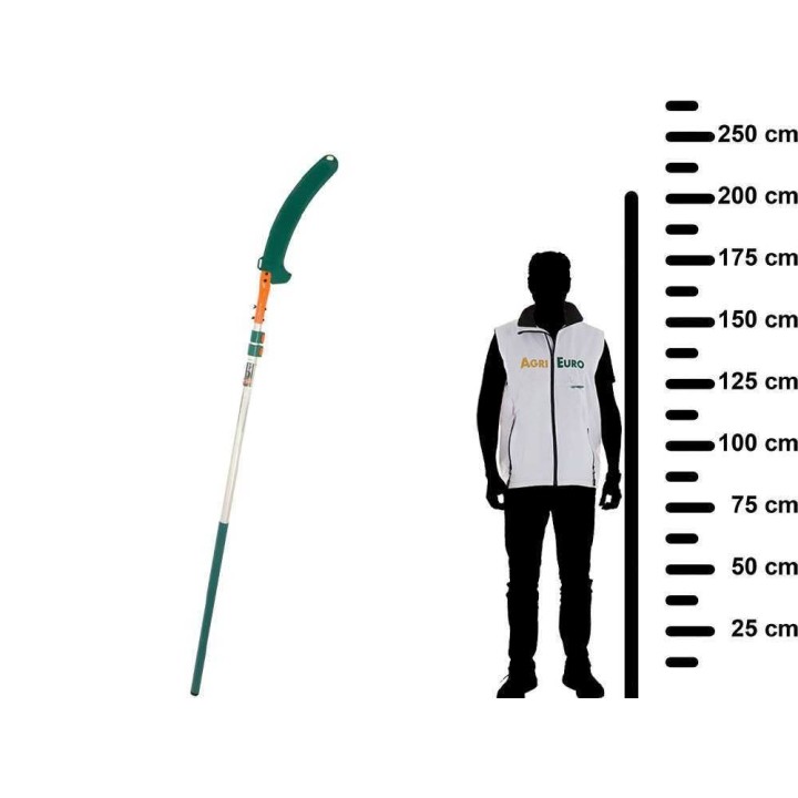 GeoTech STP 500 teleskooppivartinen oksasaha, 45 cm, 240–500 cm