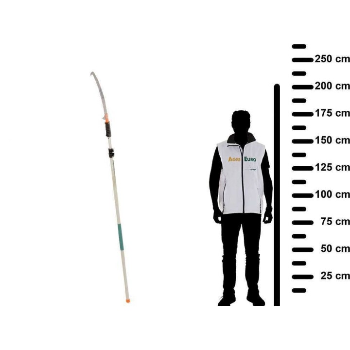 GeoTech STP-500A teleskooppinen oksasaha, 45 cm:n terä, 230–500 cm