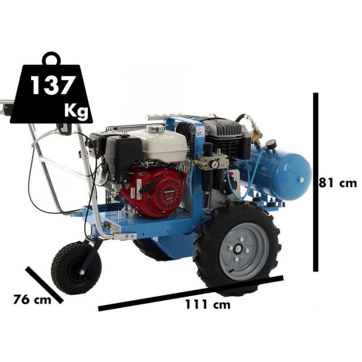 Campagnola MC 950 itseliikkuva moottorikompressori, Honda GX270, 8,4 HP