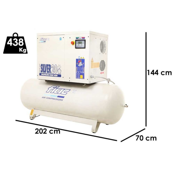 Fiac NEW SILVER 20/500 ruuvikompressori, 20 HP, 500 l, 400 V