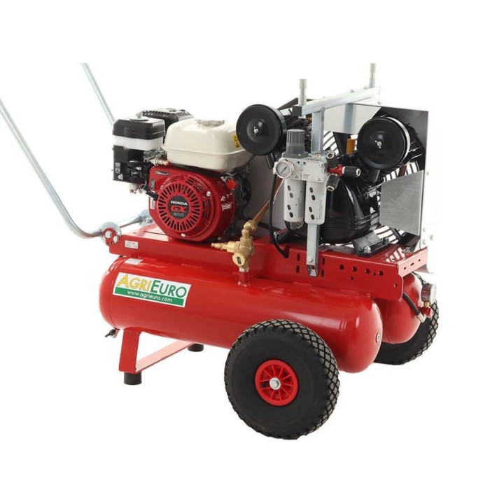Tornado Double F 750 -kompressori, Honda GX200, 6 HP, 750 l/min, 11 bar