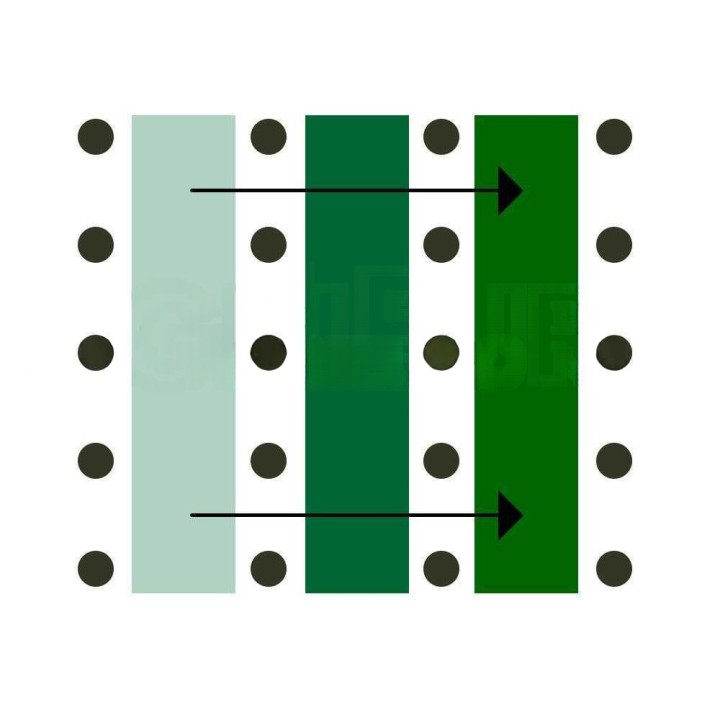 Antispina-verkkorulla oliivien keruuseen, 6 × 100 m, 95 g/m²
