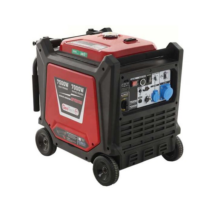 PTGA 9000 invertterigeneraattori 7 5 kW 230 V bensiinikäyttöinen vaimennettu