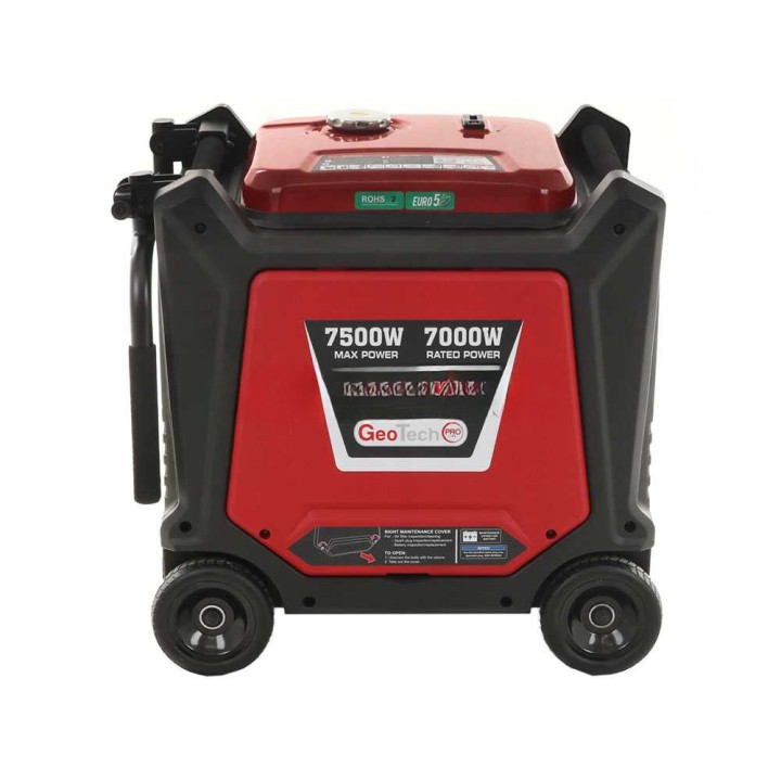 PTGA 9000 invertterigeneraattori, 7,5 kW, 230 V, bensiinikäyttöinen, vaimennettu